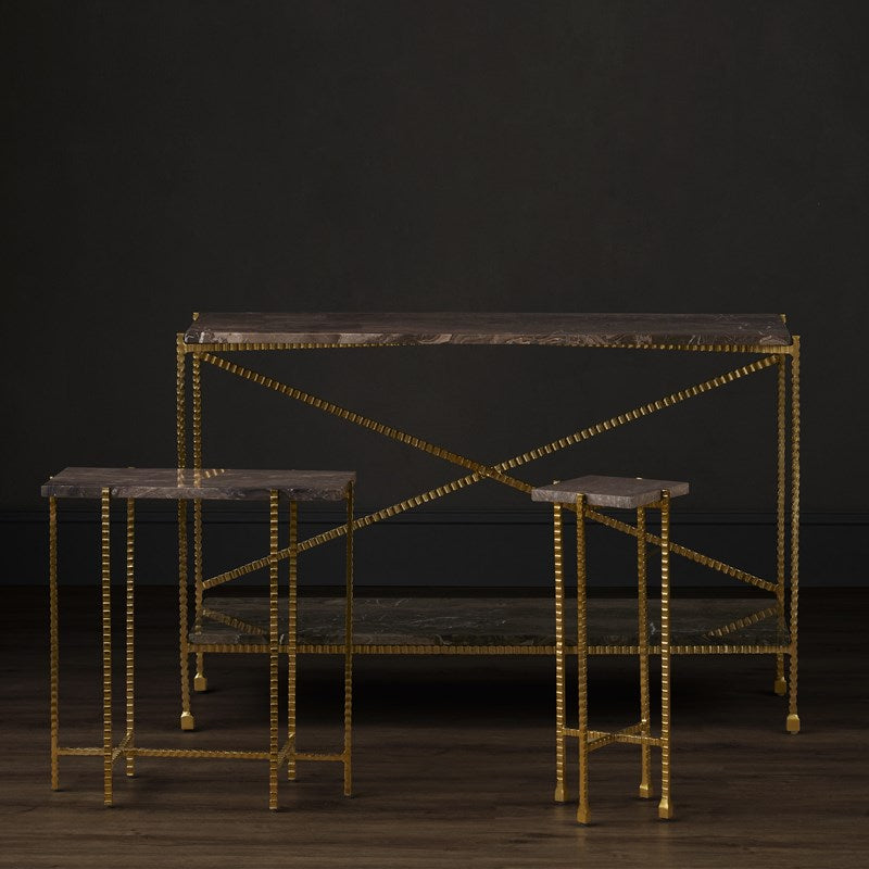 Currey And Company Flying Gold Console Table