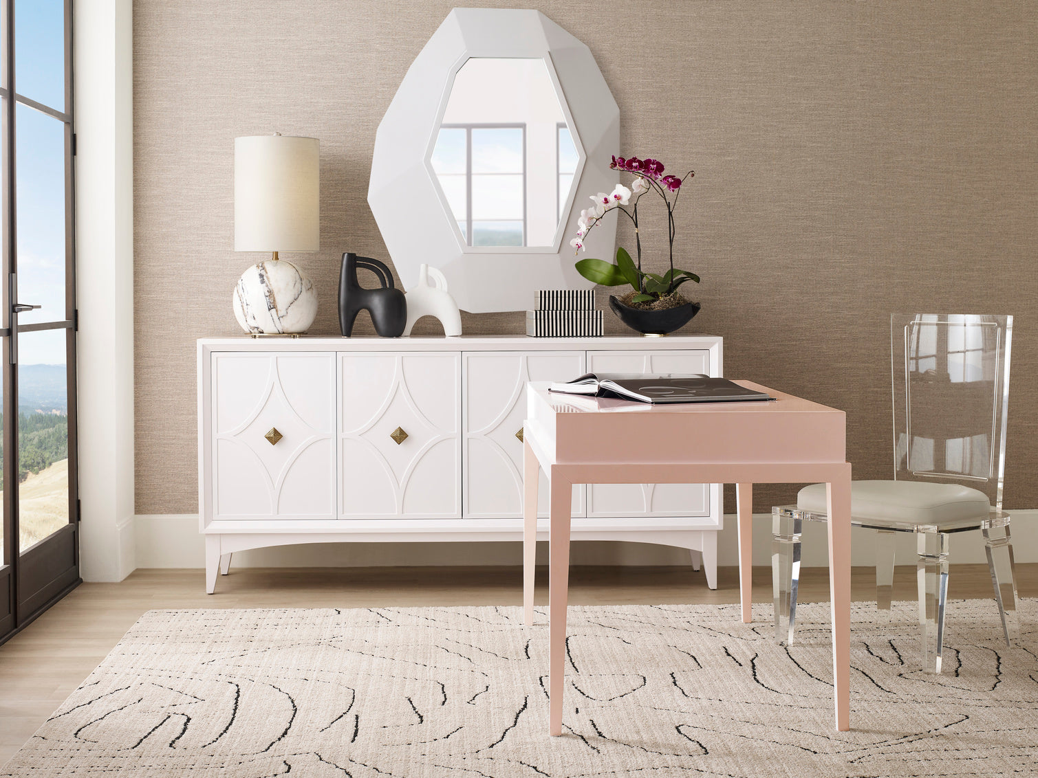 Wildwood Beveled Desk, Custom Color