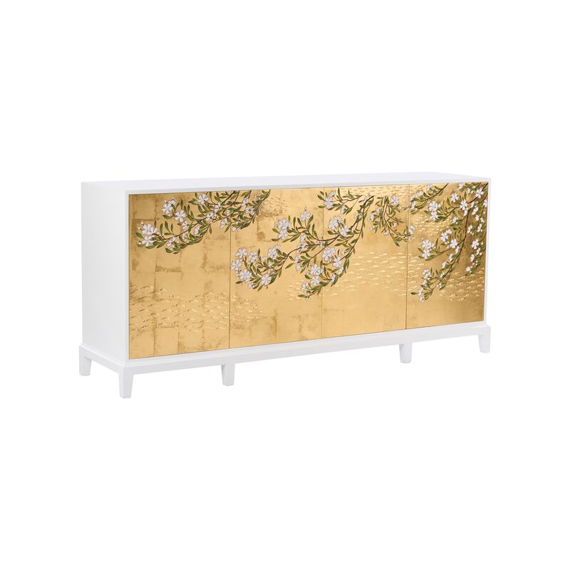 Chelsea House Kyoto Cabinet - White Wood