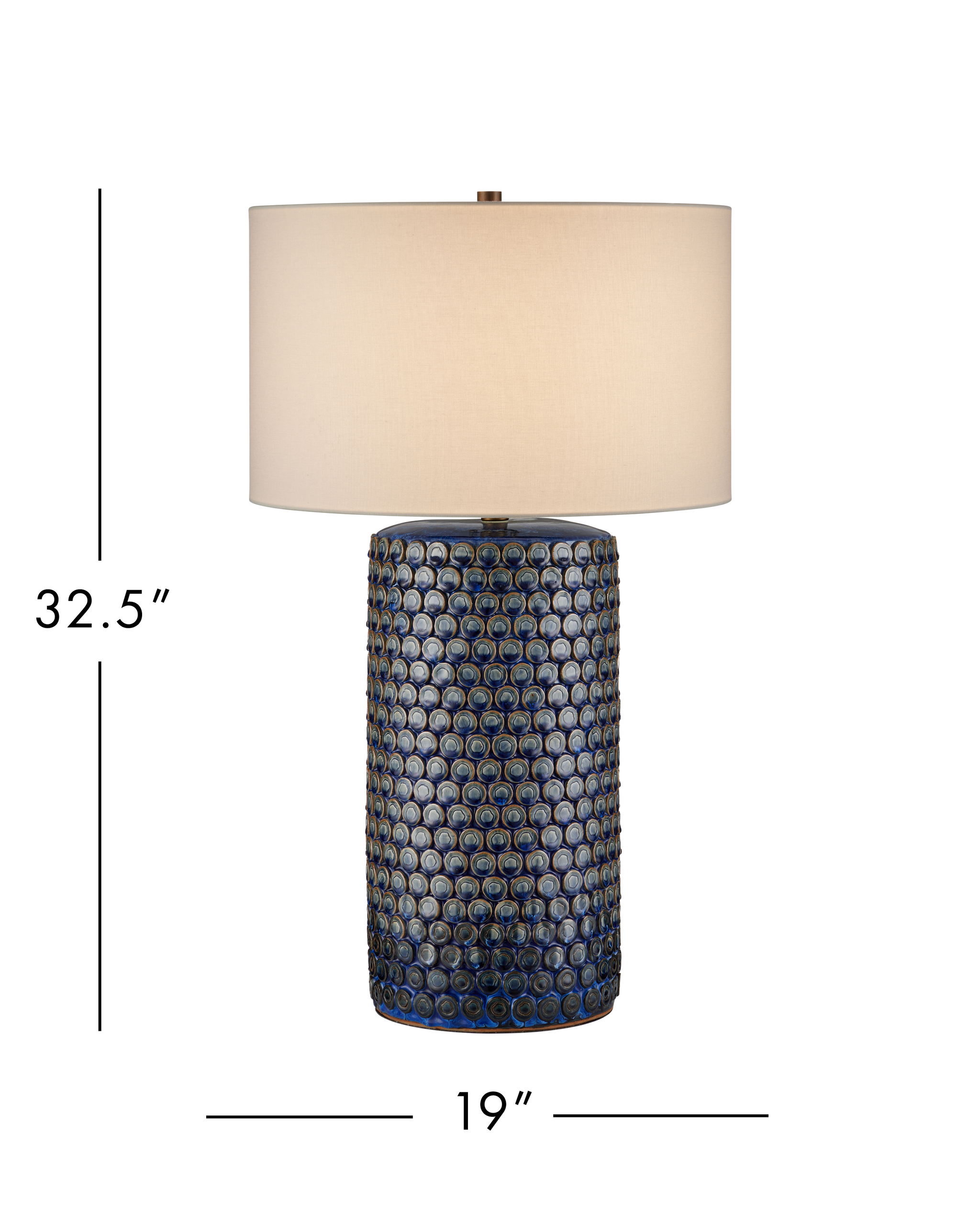 Currey & Company Lunares Blue Table Lamp