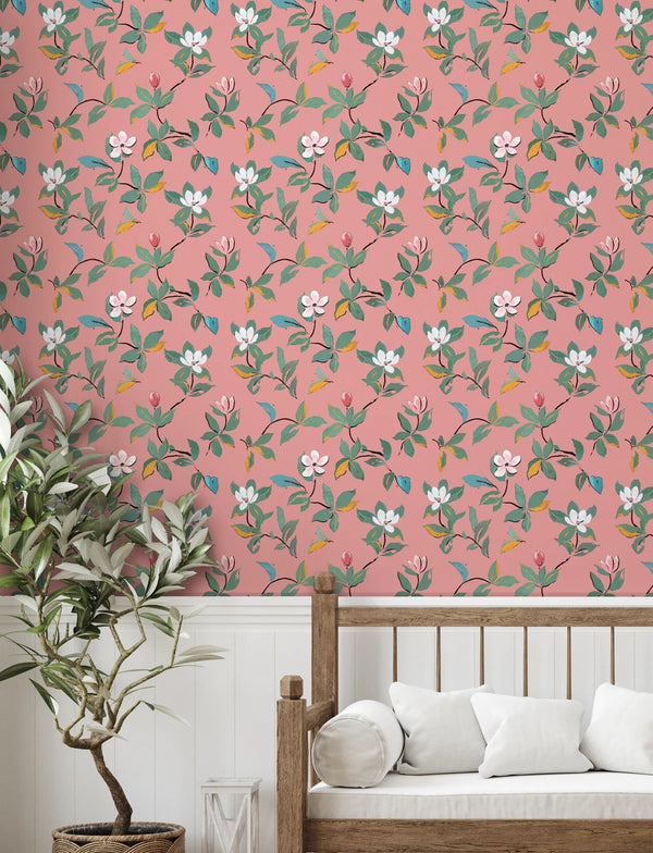 Paule Marrot Magnolias Wallpaper