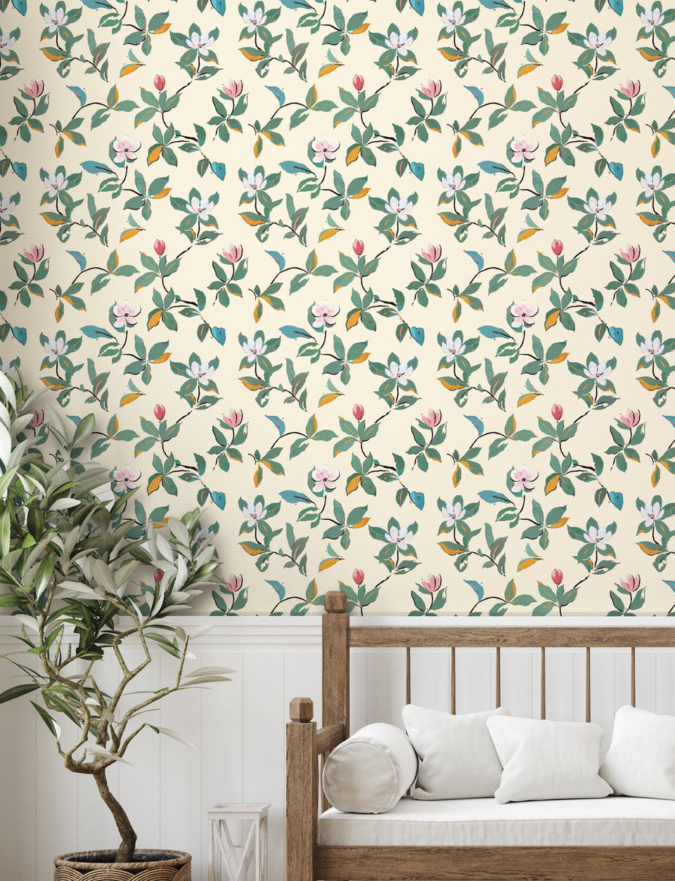 Paule Marrot Magnolias Wallpaper