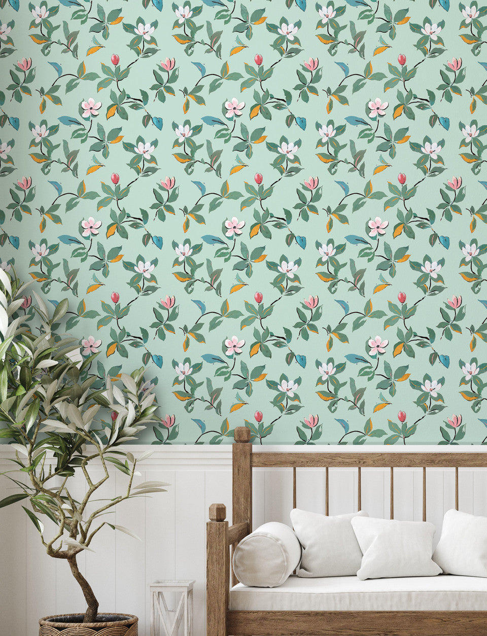 Paule Marrot Magnolias Wallpaper