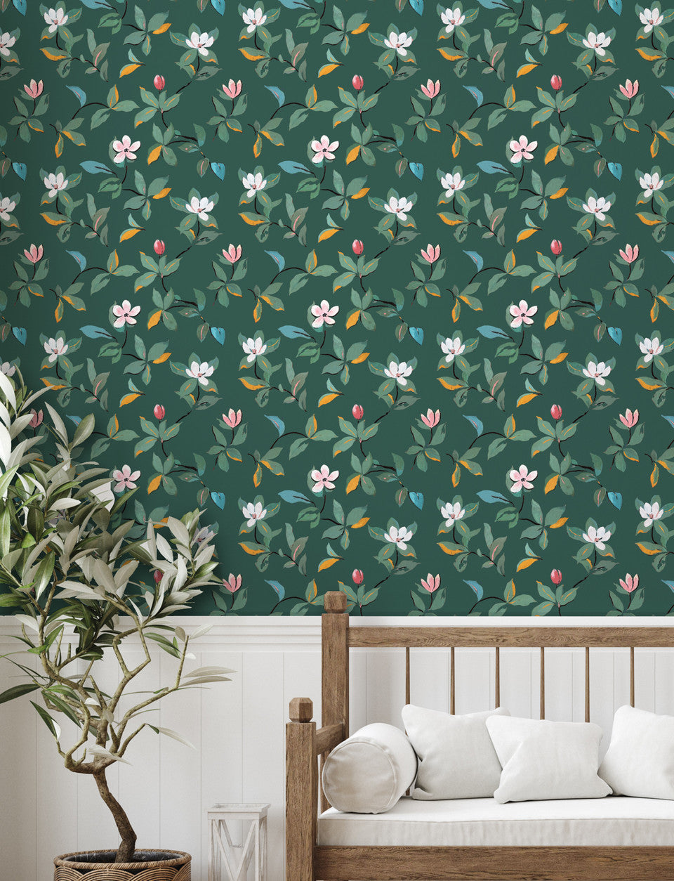 Paule Marrot Magnolias Wallpaper
