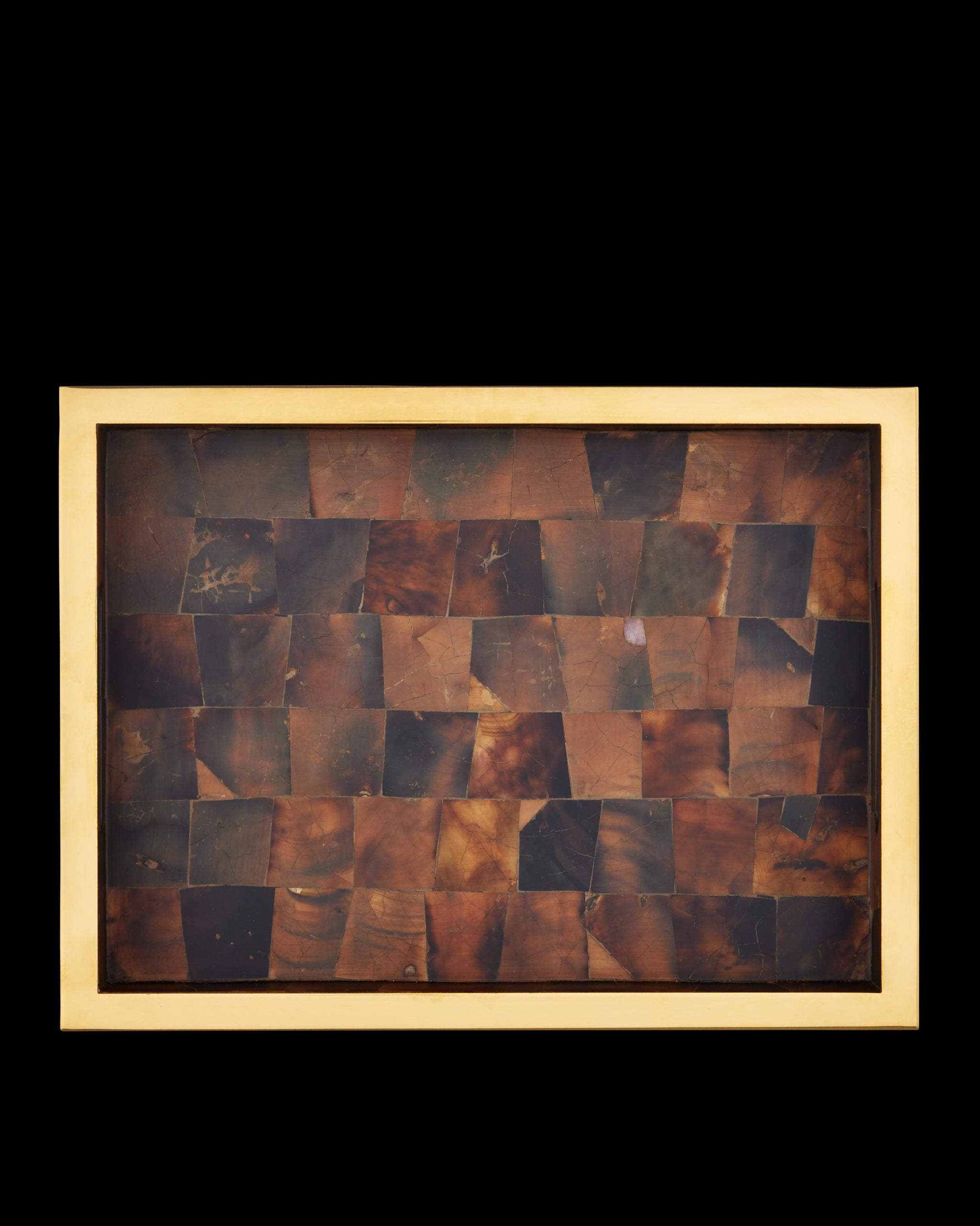 Currey & Company Casey Brown Tray Set Of 2