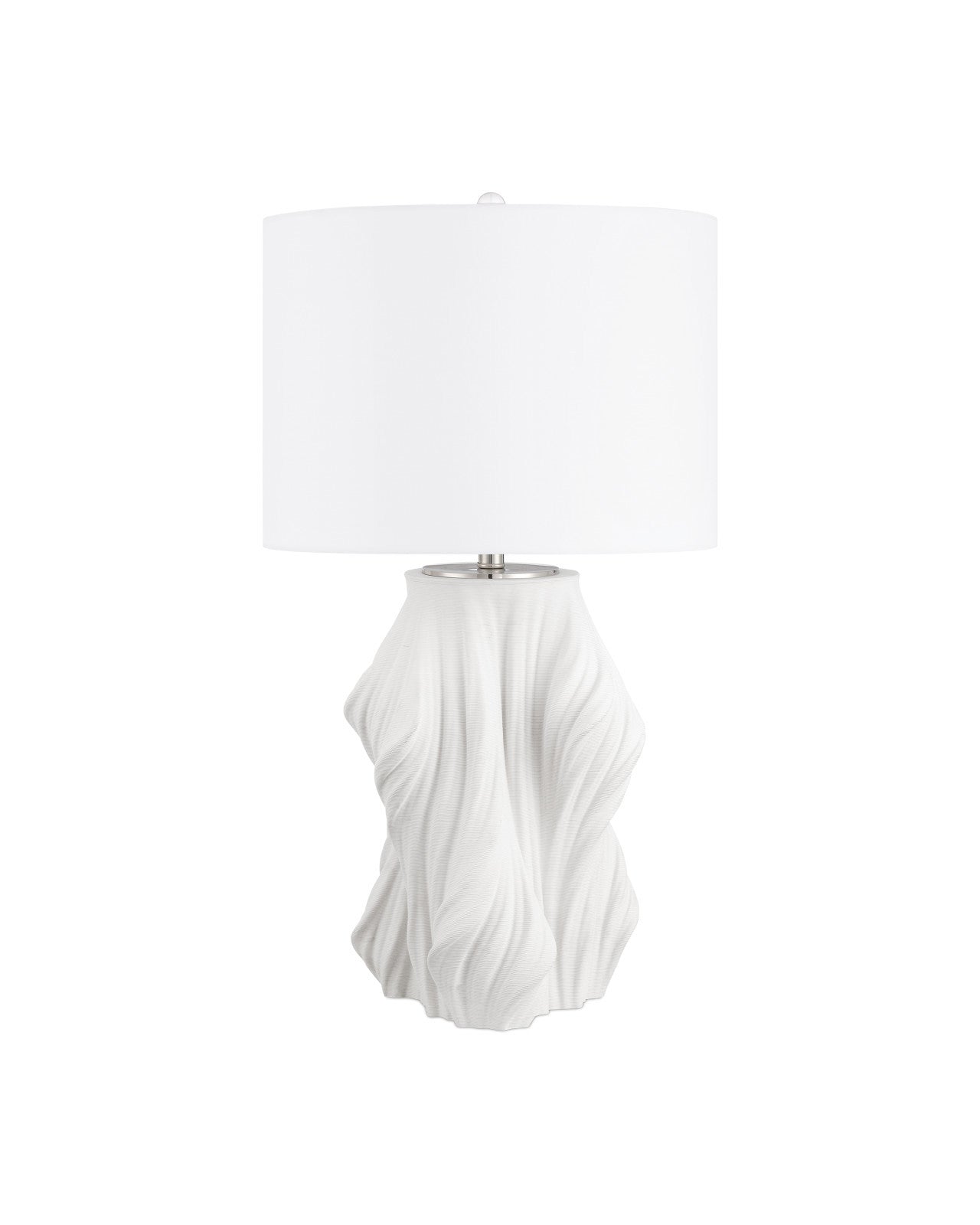 Currey & Company Watershed White Porcelain Table Lamp