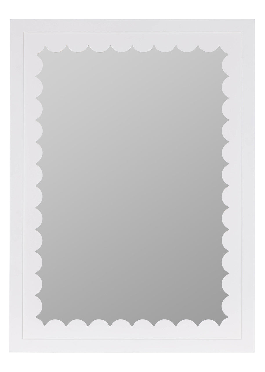 Gigi White Wall Mirror by Caitlin Wilson for Cooper Classics