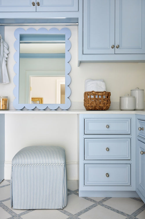 Cherie Wall Mirror in French Blue by Caitlin Wilson for Cooper Classics