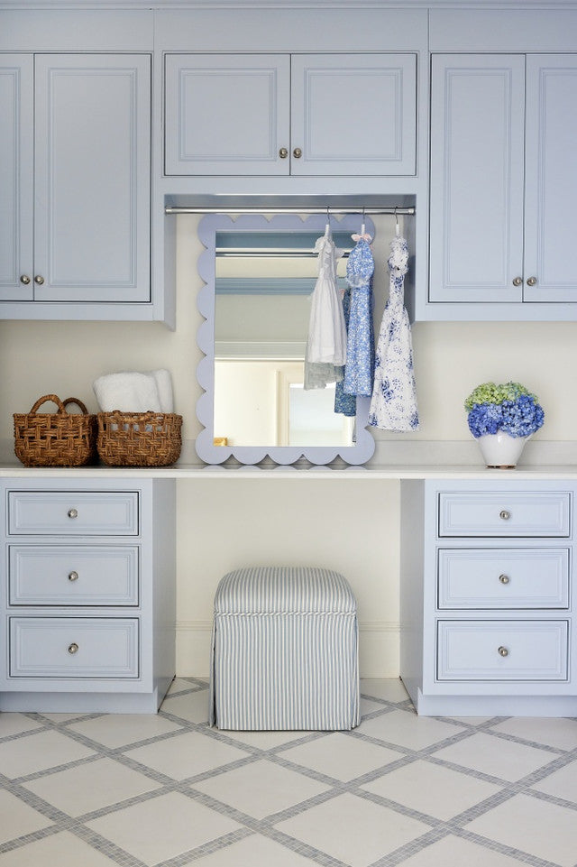 Cherie Wall Mirror in French Blue by Caitlin Wilson for Cooper Classics