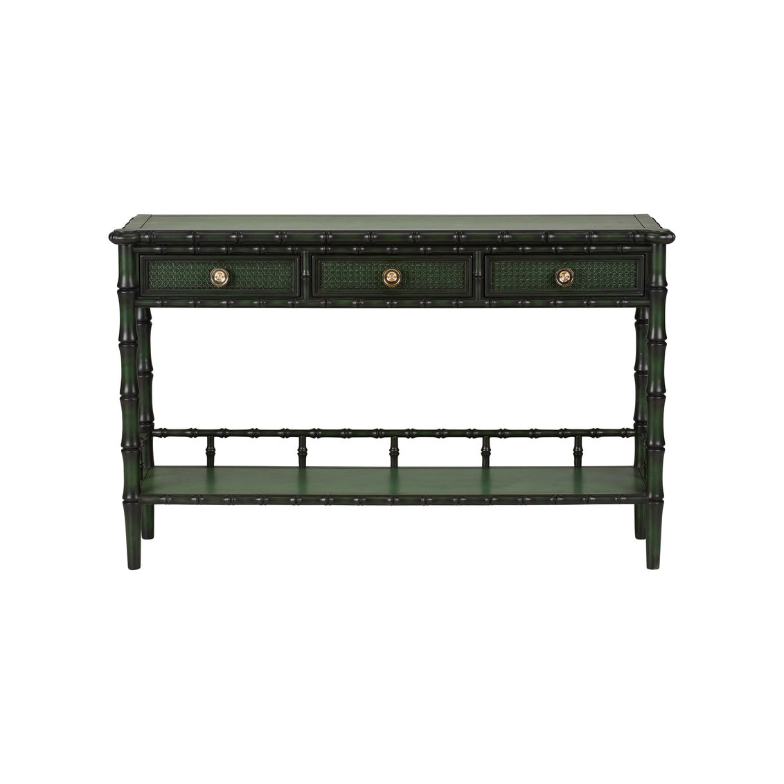 Wildwood Borneo Console Table Emerald Green