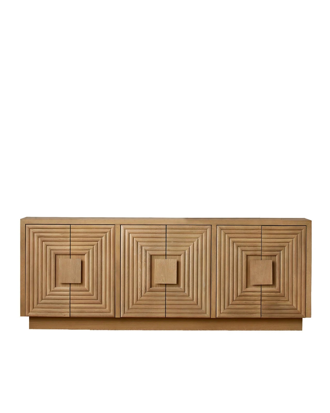Currey and Company Morombe 84'' Wide Oak Wood Credenza