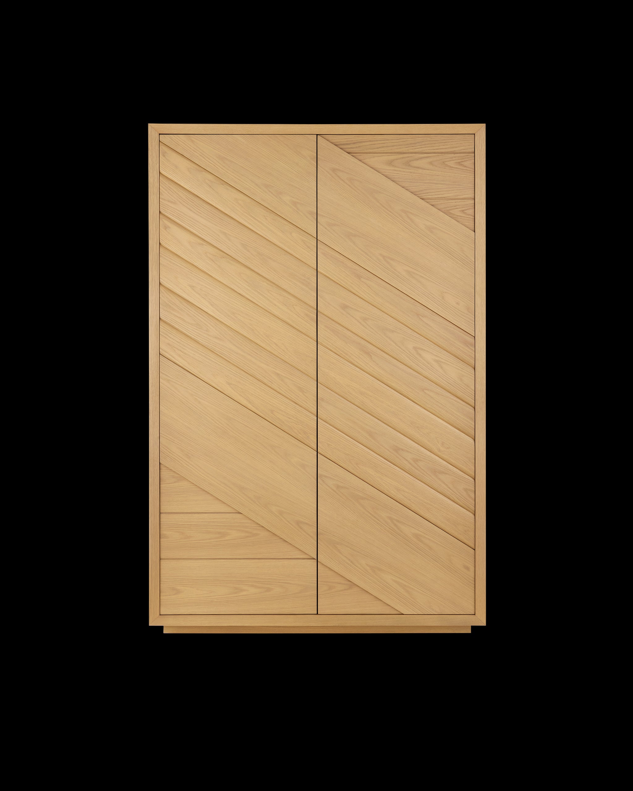 Currey & Company Margot Natural Oak Storage Cabinet