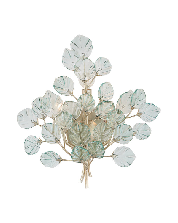 Currey & Company Baobab Silver 3 Light Wall Sconce