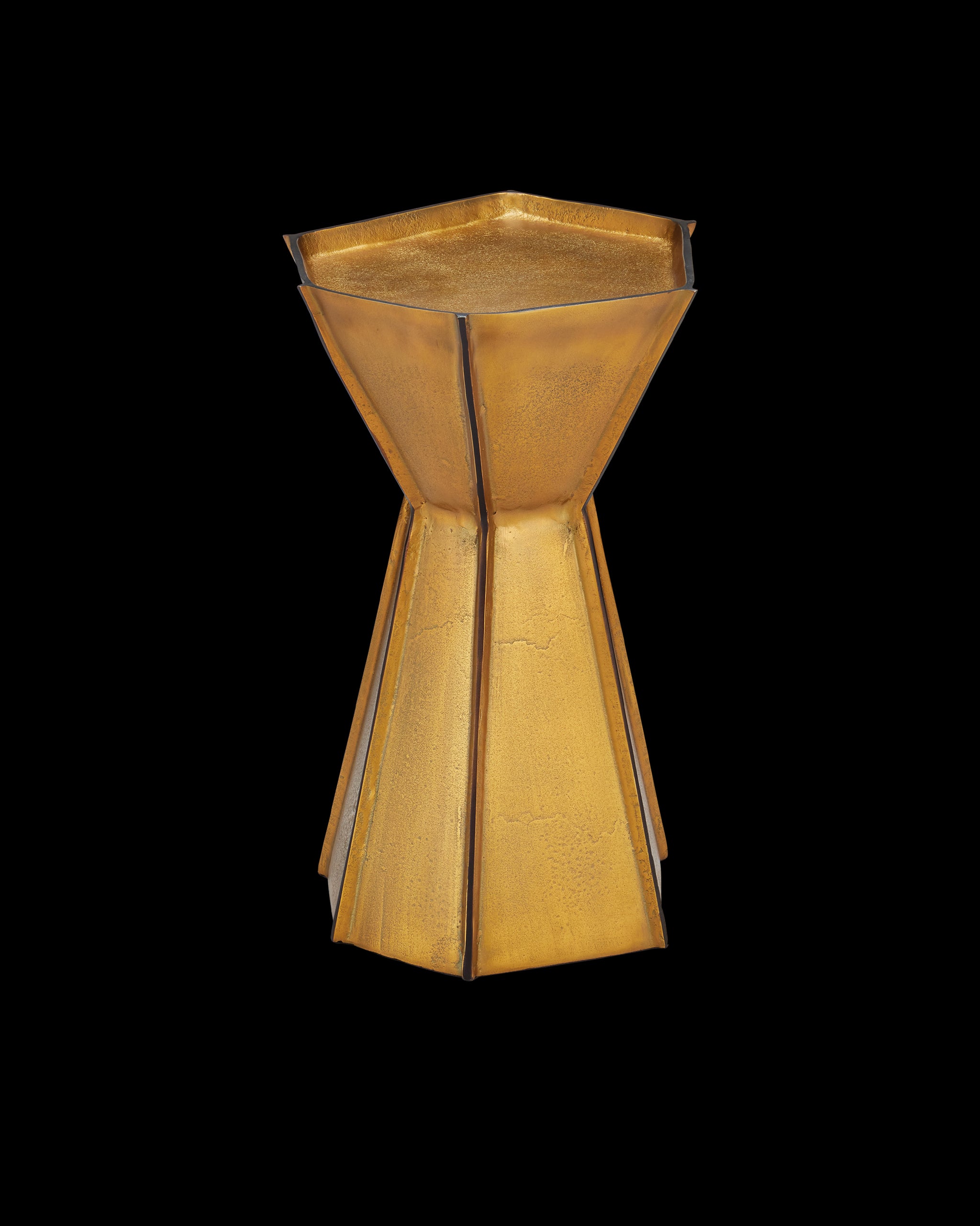 Currey & Company Merola Gold Accent Table