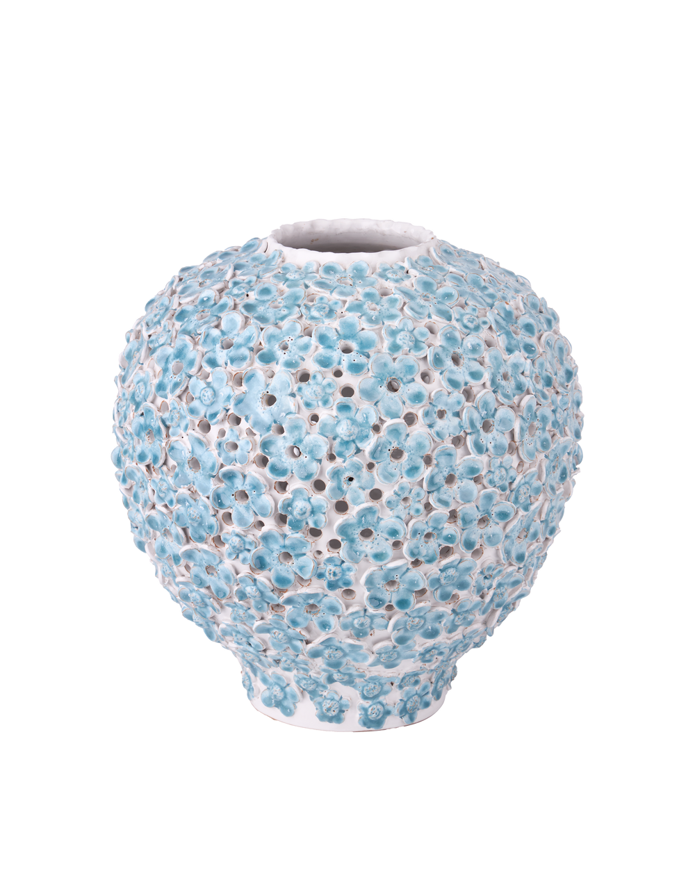 Currey & Company Daisy Blue Small Vase