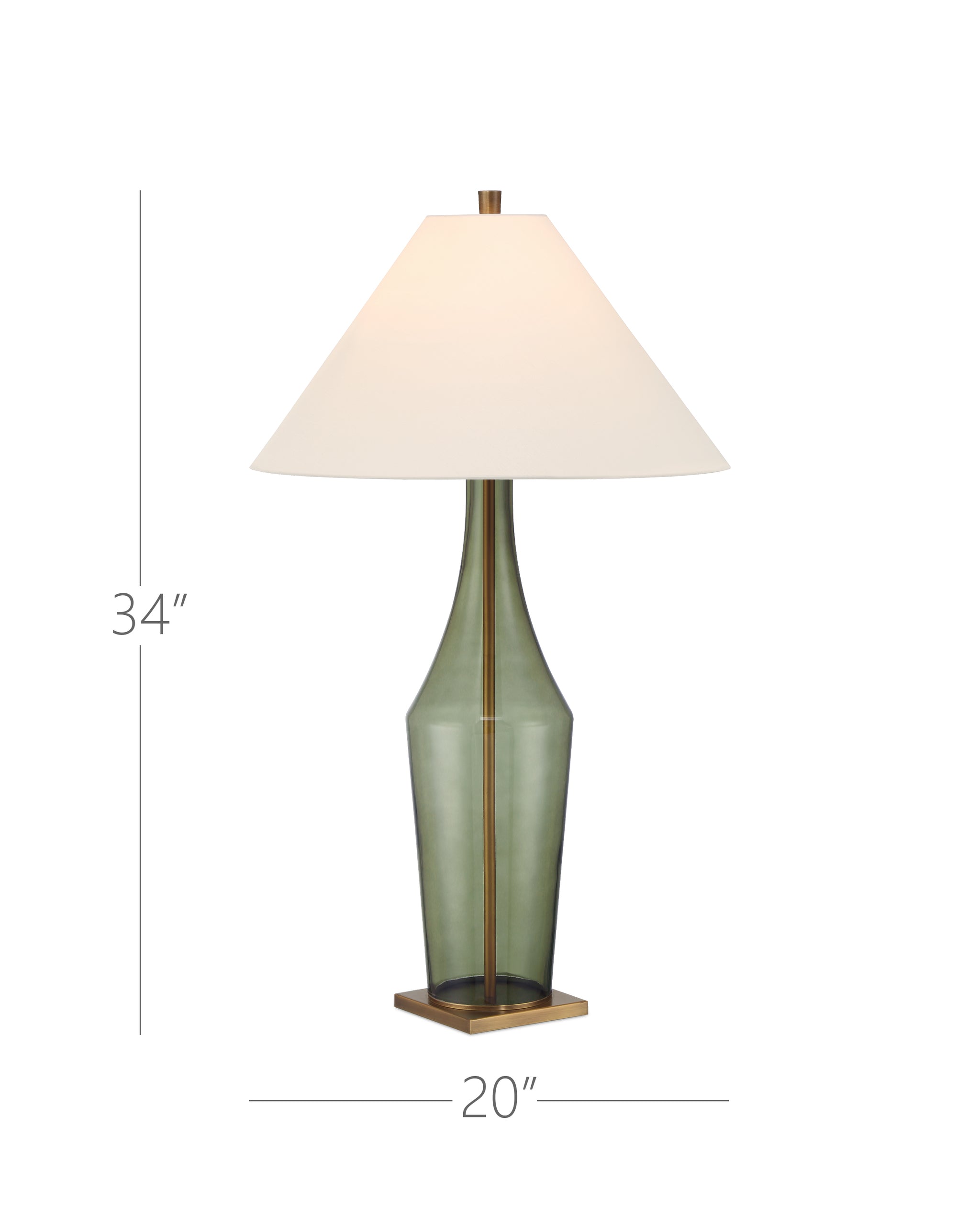 Currey & Company Olive Green Table Lamp