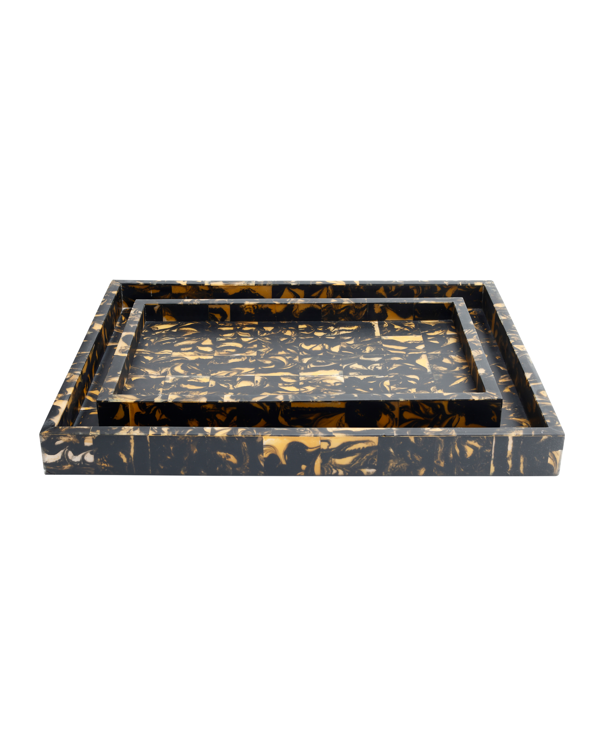 Currey & Company Thrace Tray Set Of 2