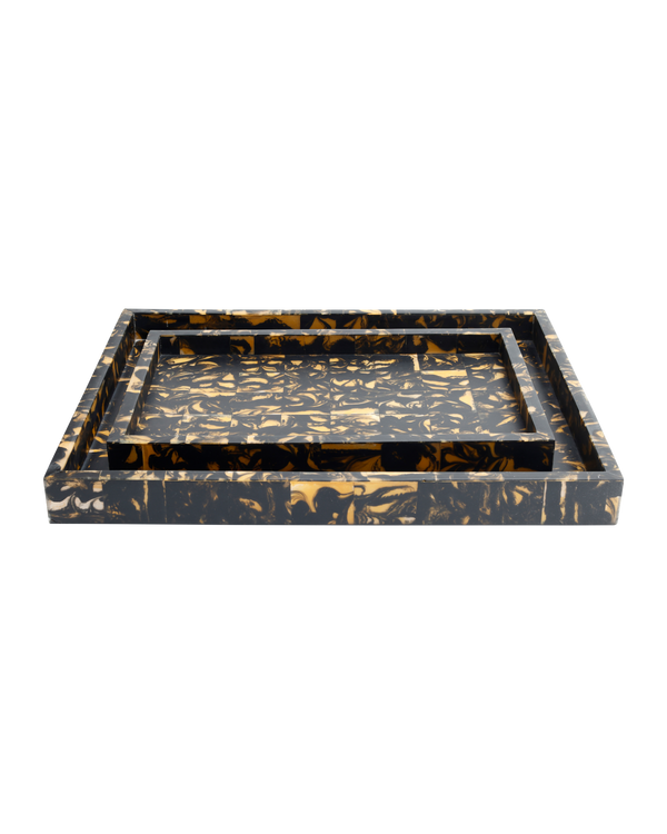 Currey & Company Thrace Tray Set Of 2