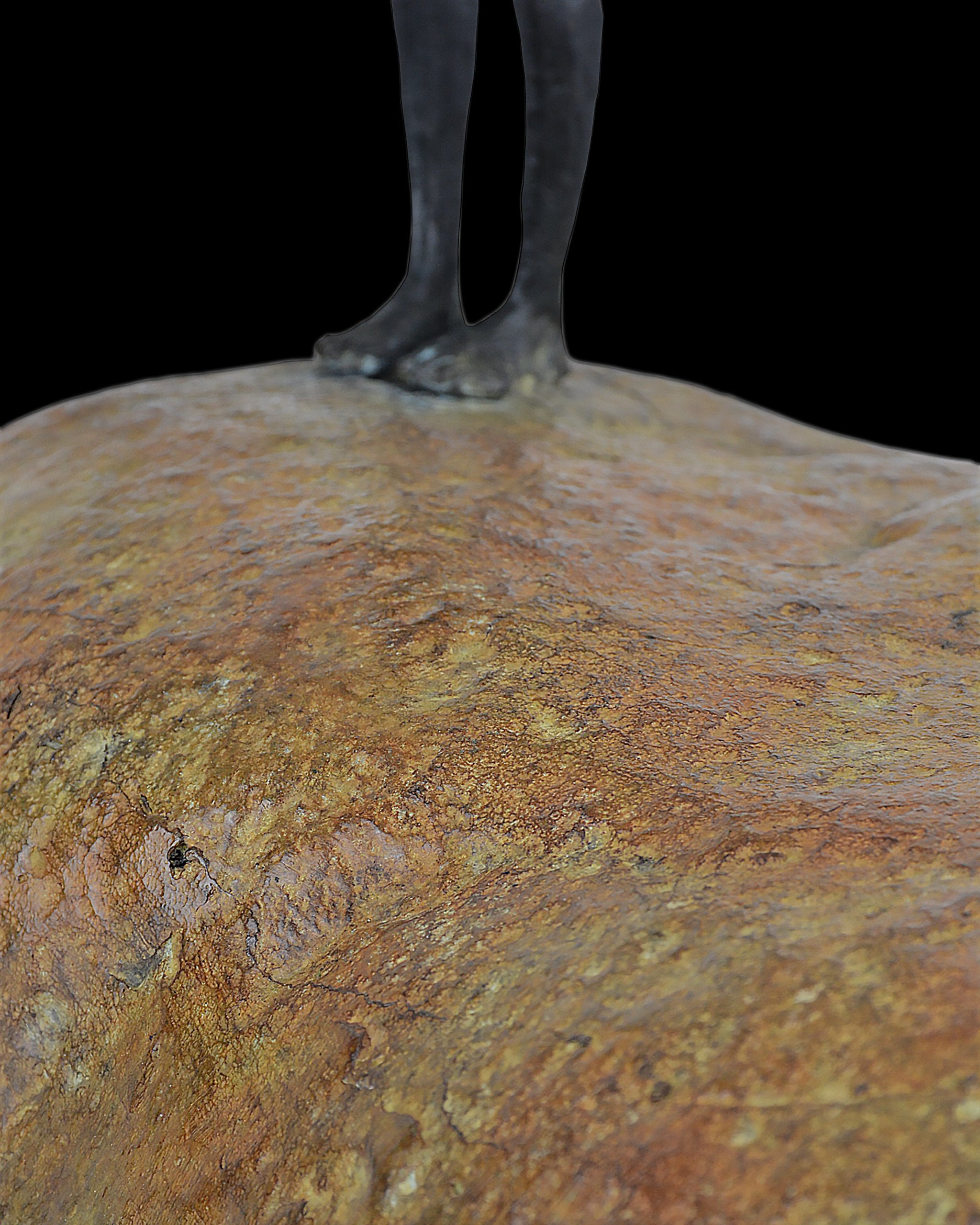 Currey & Company Man On Rock Small Bronze