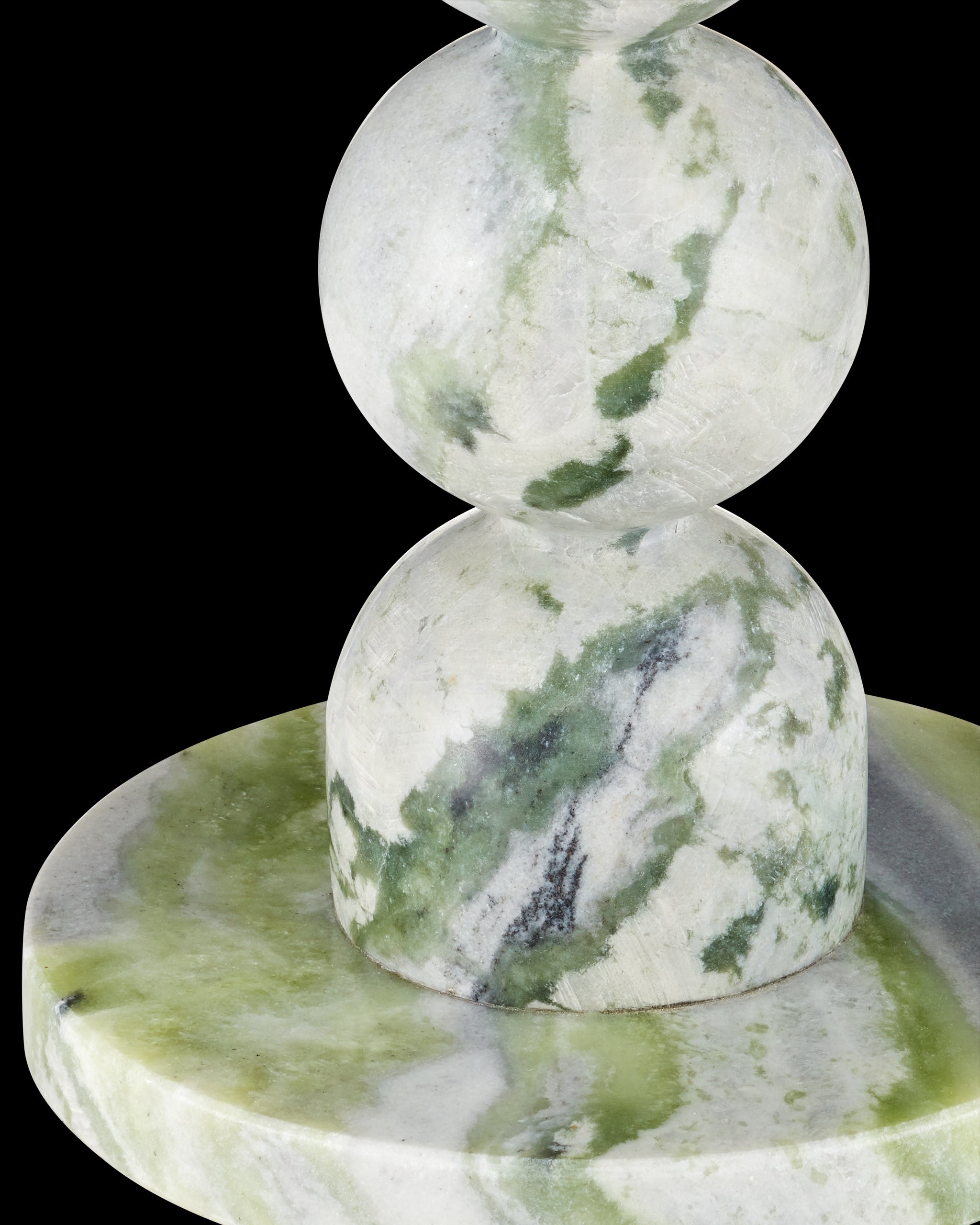 Currey & Company Turner Green Onyx Accent Table