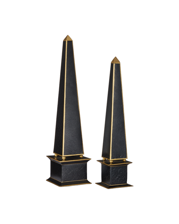 Currey & Company Daphne Obelisk Set Of 2