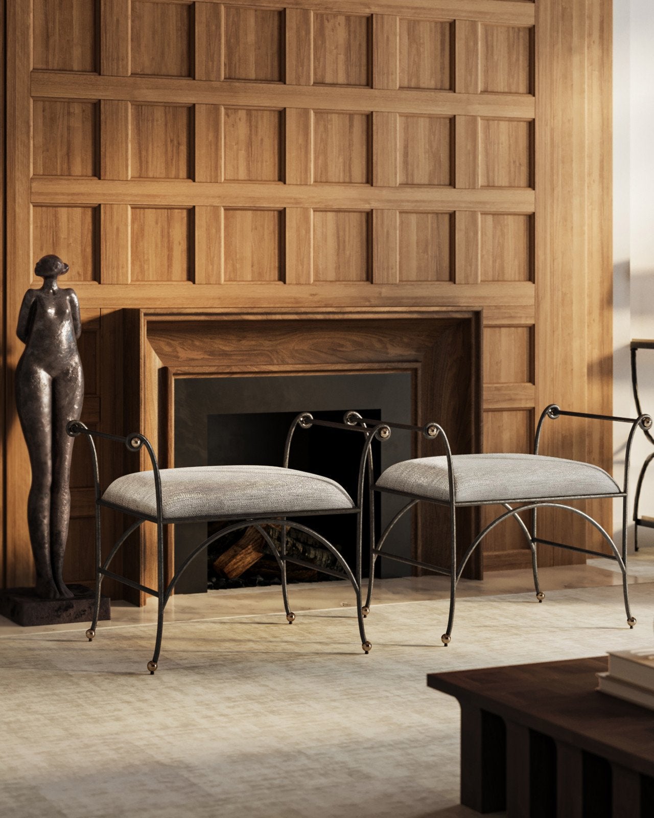 Currey & Company The Tall Empress 43" Bronze Sculpture