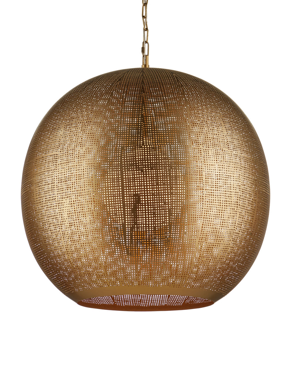 Currey & Company Buckram 24" 1 Light Orb Pendant