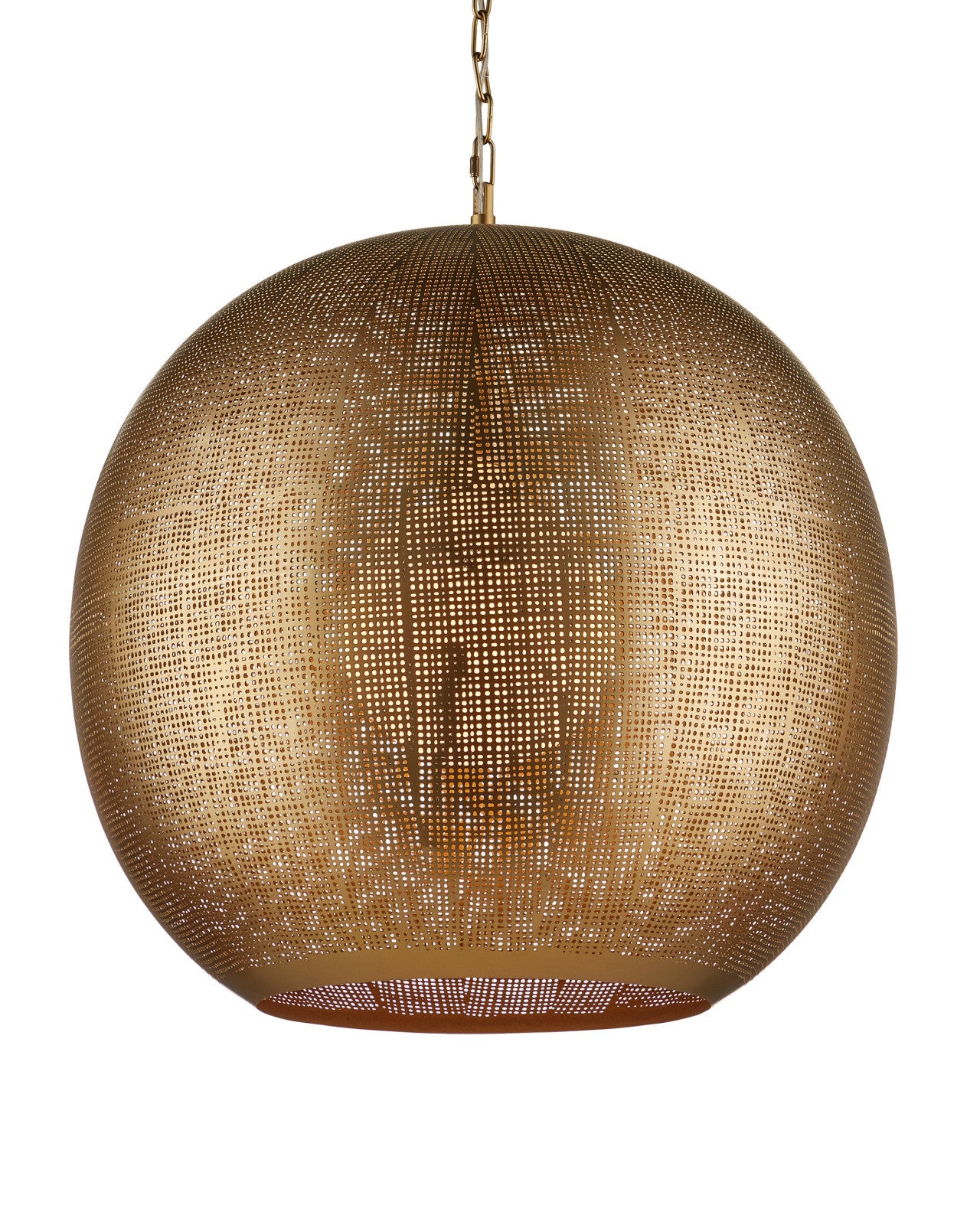 Currey & Company Buckram 24" 1 Light Orb Pendant