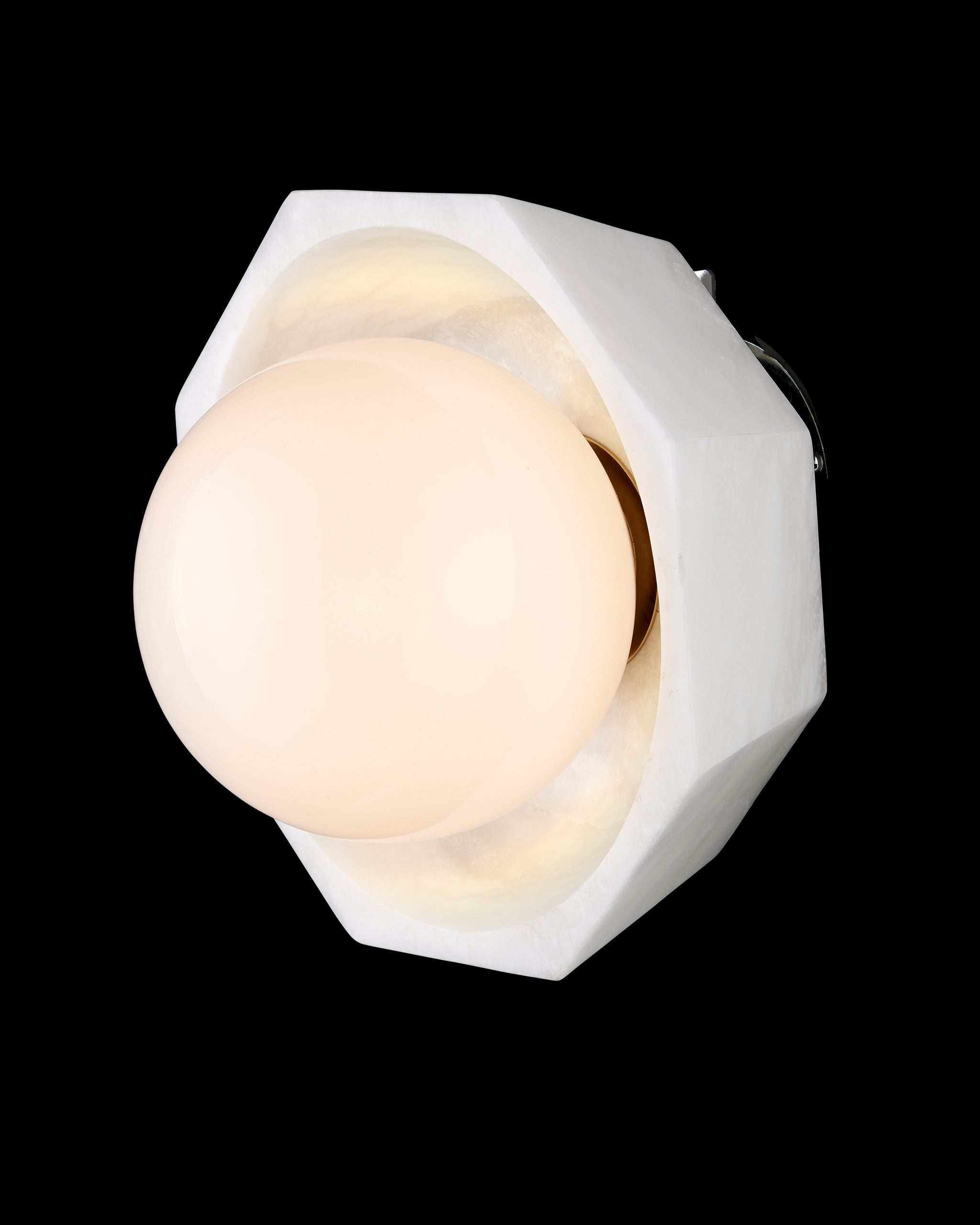 Currey & Company Waystone White Wall Sconce