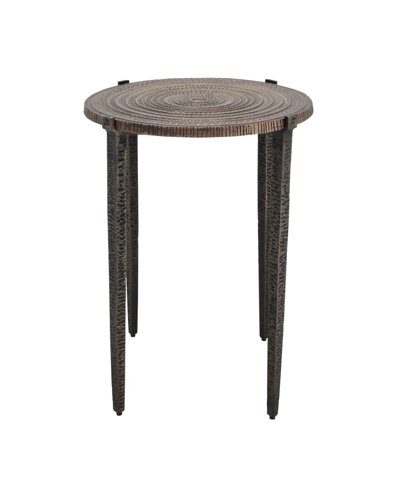 Currey & Company 22" Unity Cast Aluminum Accent Table