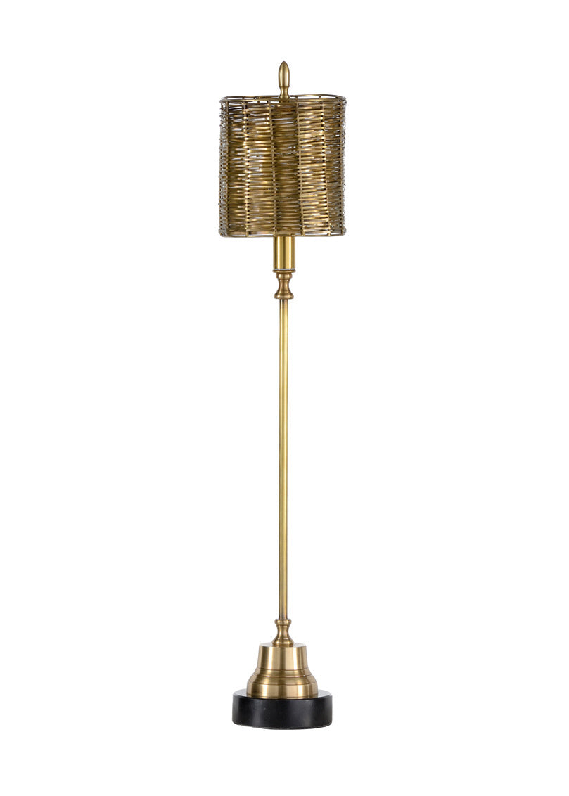 Milo Brass Buffet Lamp by Wildwood