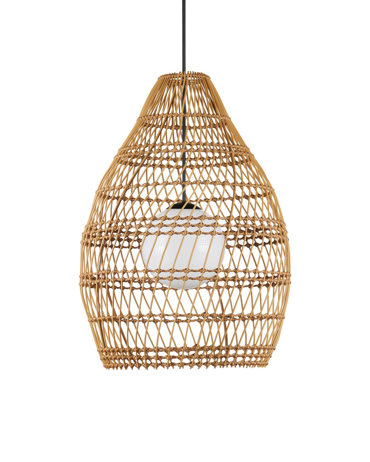Currey & Company 29.5" Fishtrap Outdoor 1 Light Pendant