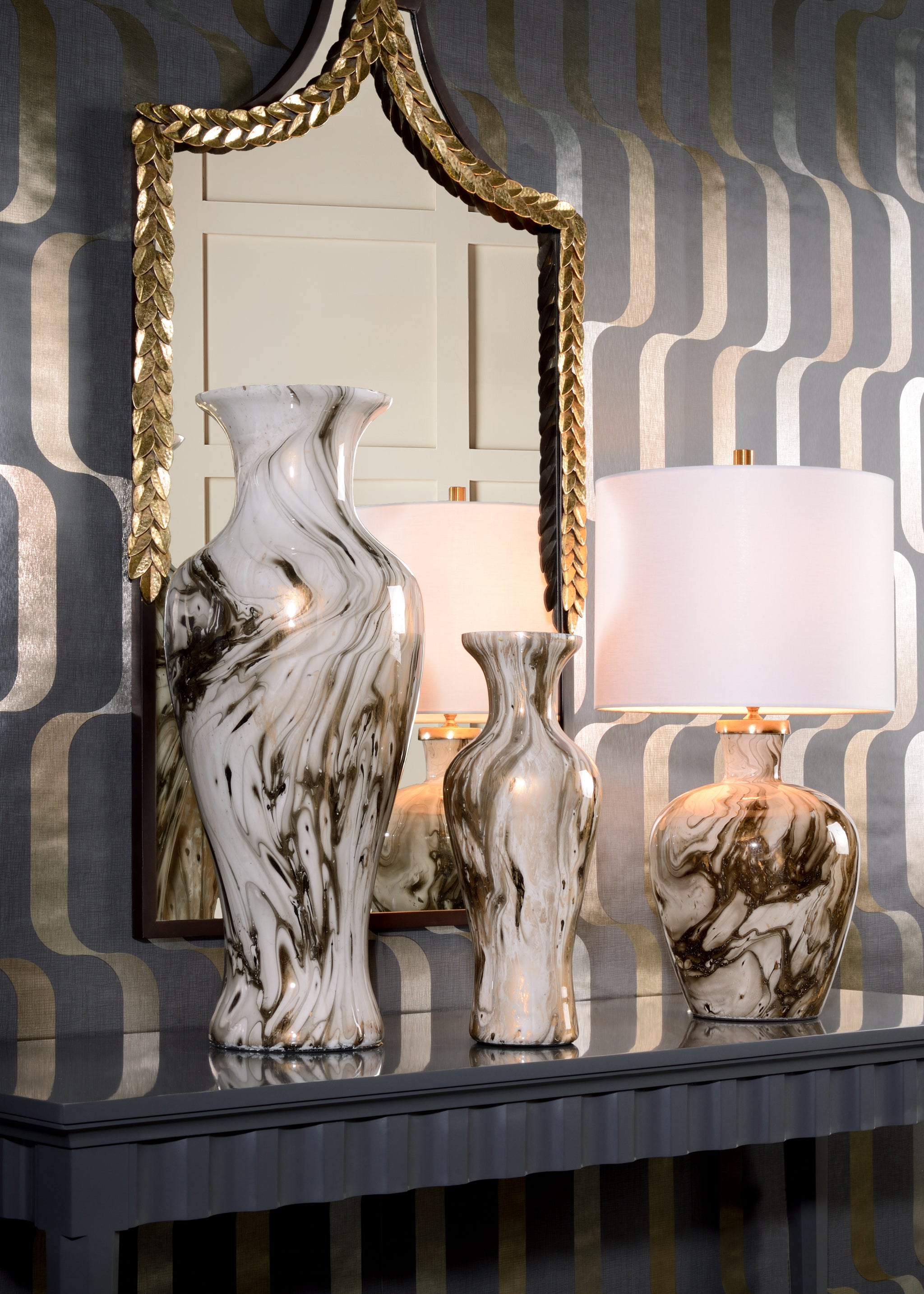 Wildwood Calacatta Gold Lamp