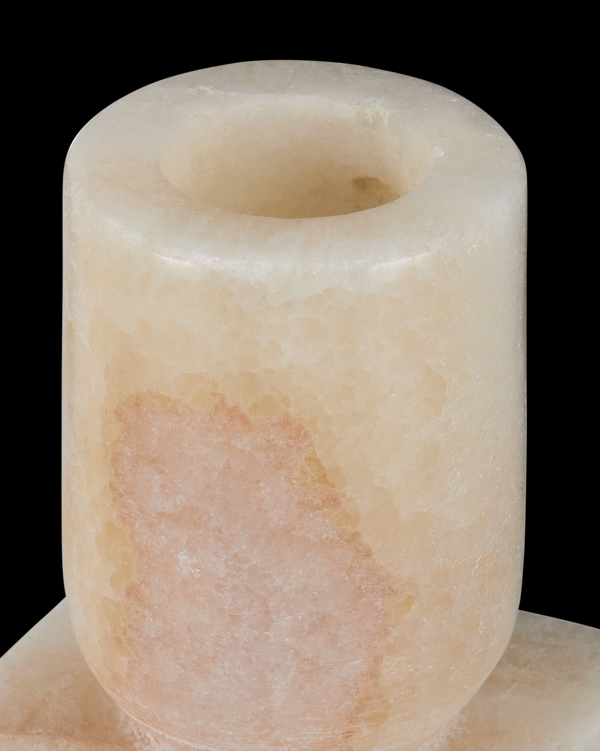 Currey & Company Lithos Ivory Candle Holder Set Of 2