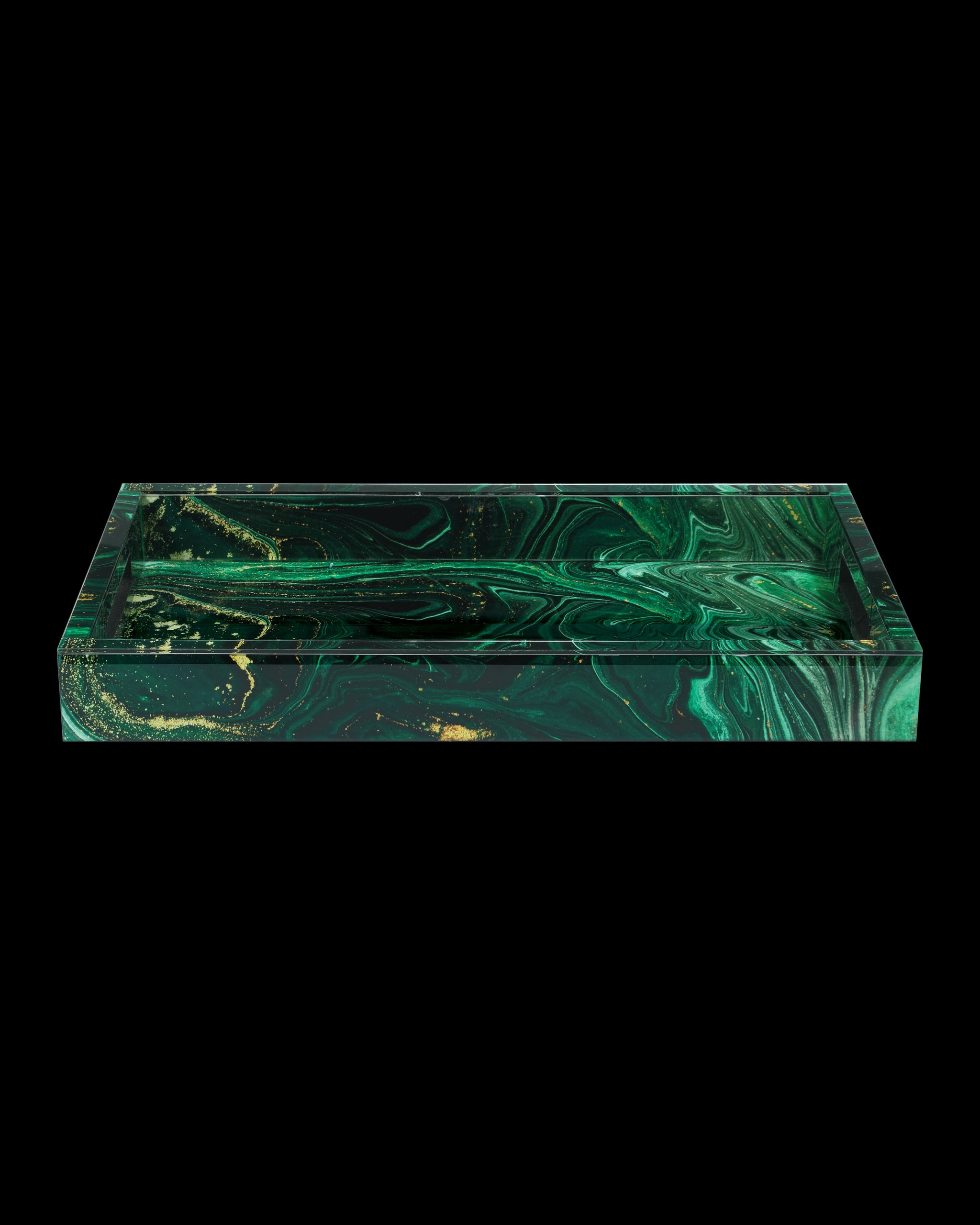 Currey & Company Interstellar Green Tray