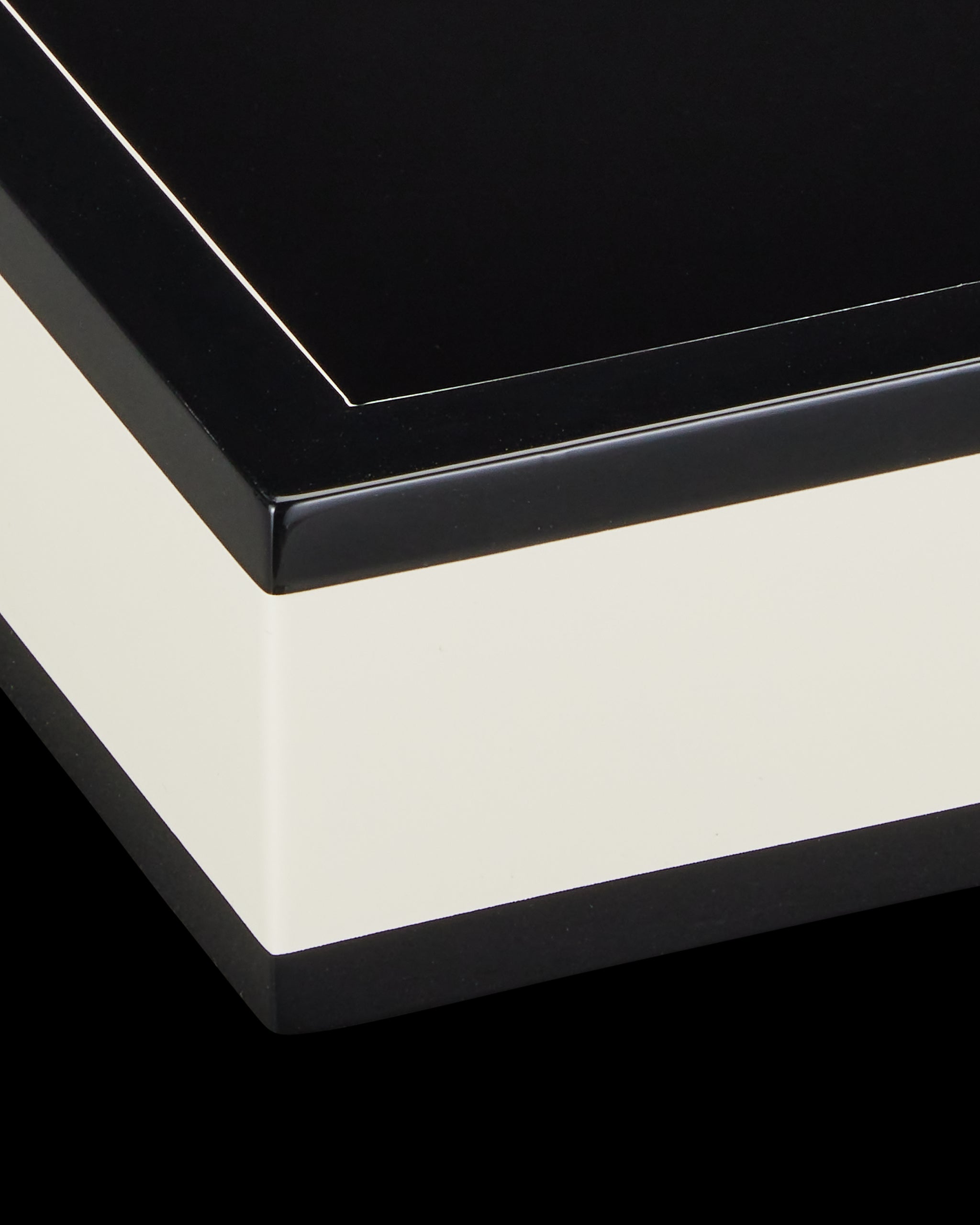 Currey & Company Ivory Lacquer Tray Set Of 2