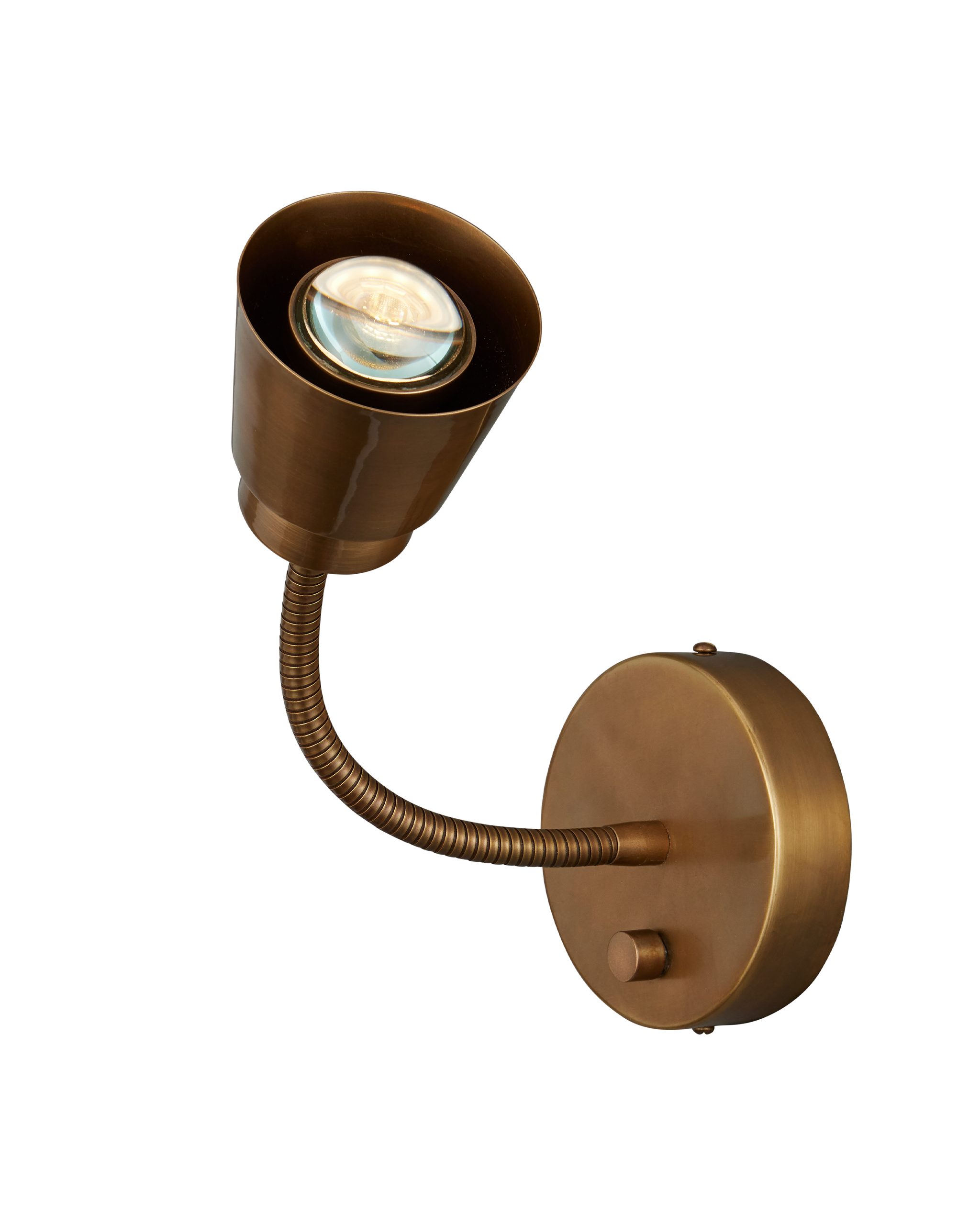 Currey & Company Wilbaux Brass Wall Sconce