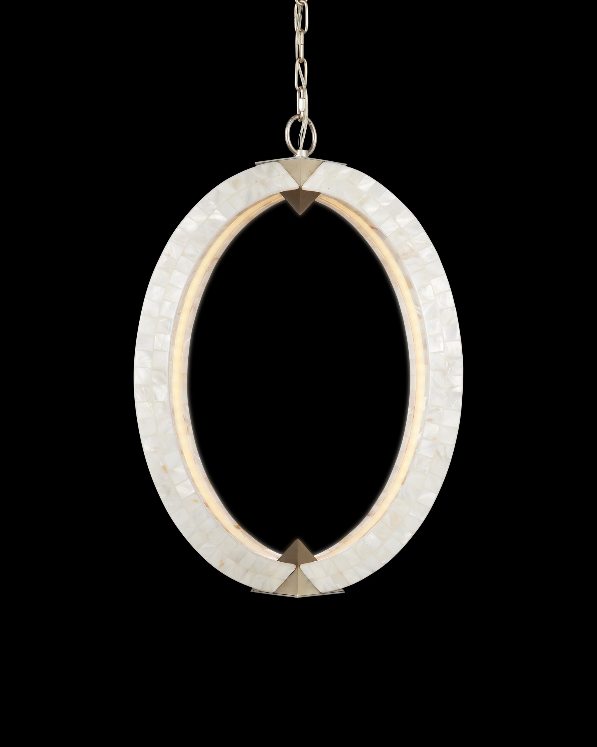 Currey & Company Arietta White Orb Chandelier