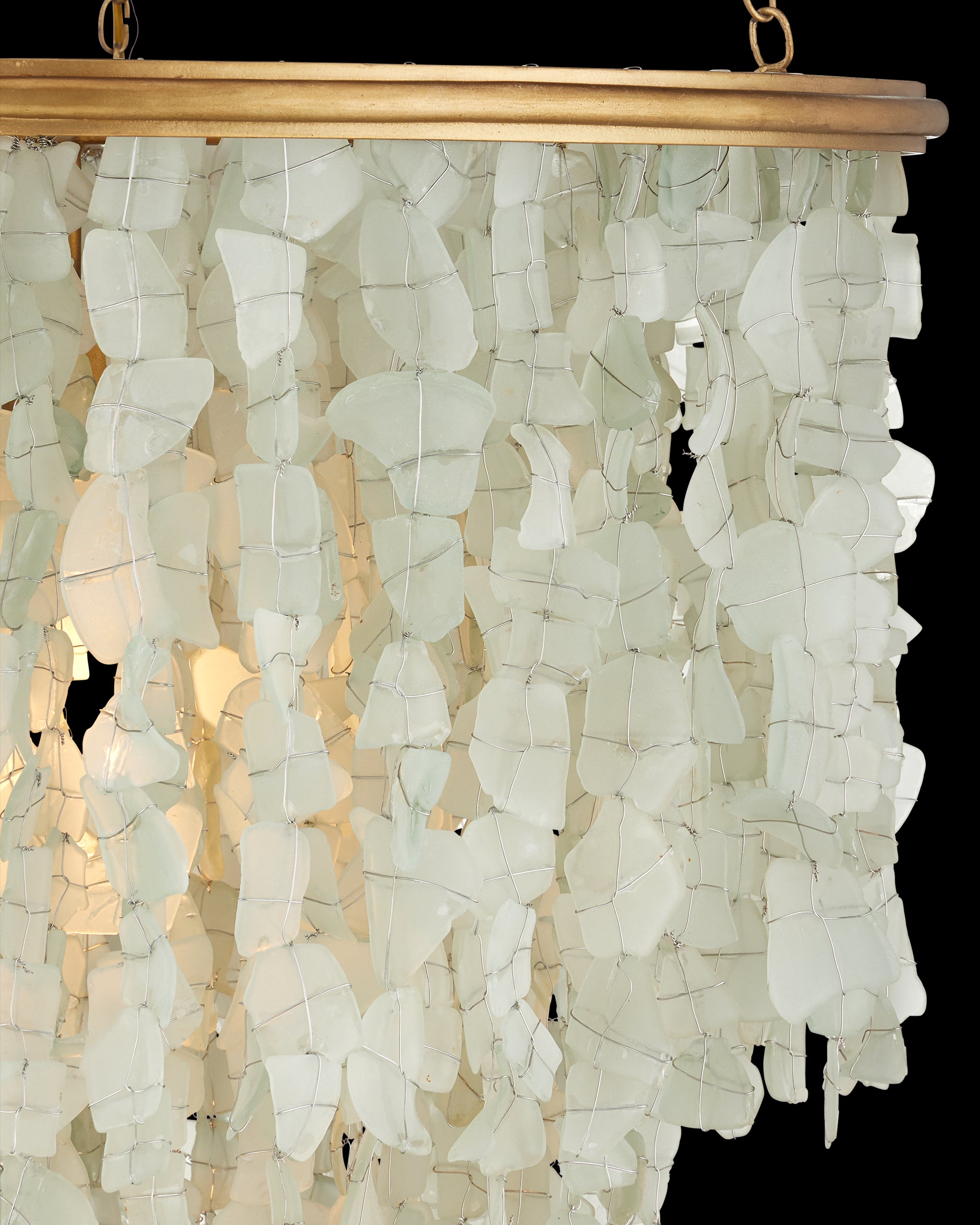 Currey & Company Verre De Mer Medium Chandelier