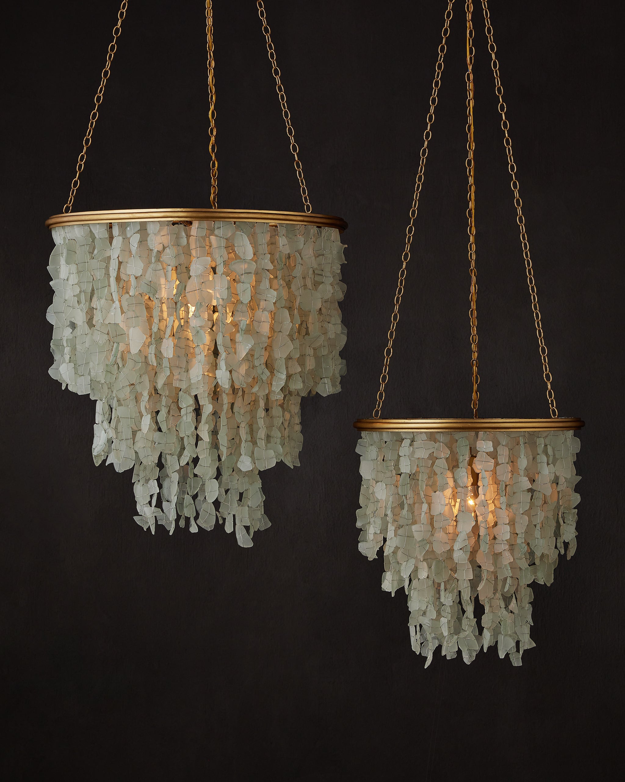 Currey & Company Verre De Mer Small Chandelier