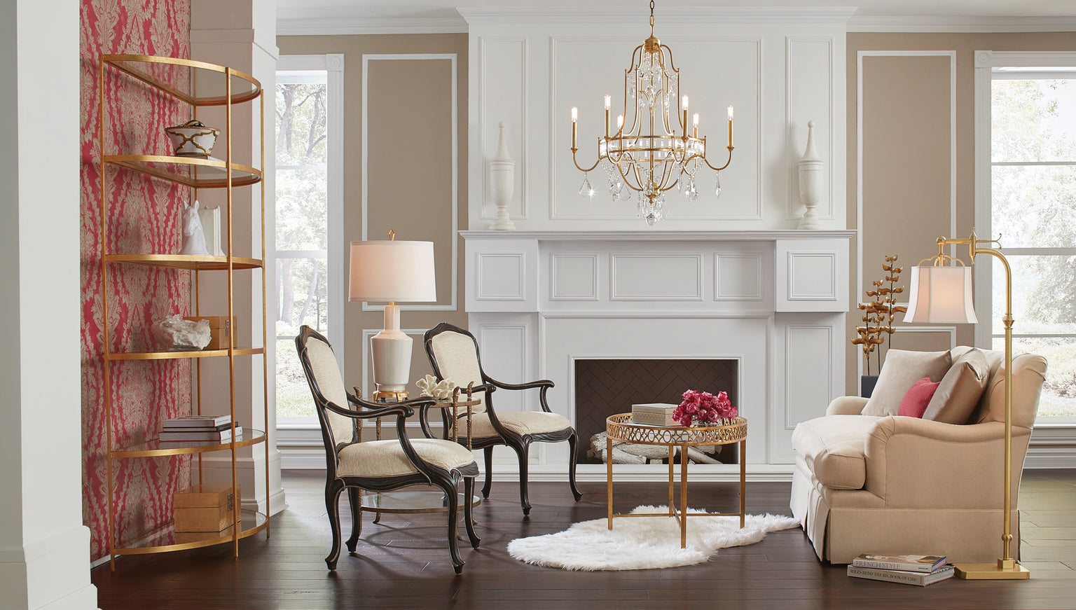 Wildwood Chandler Gold Etagere