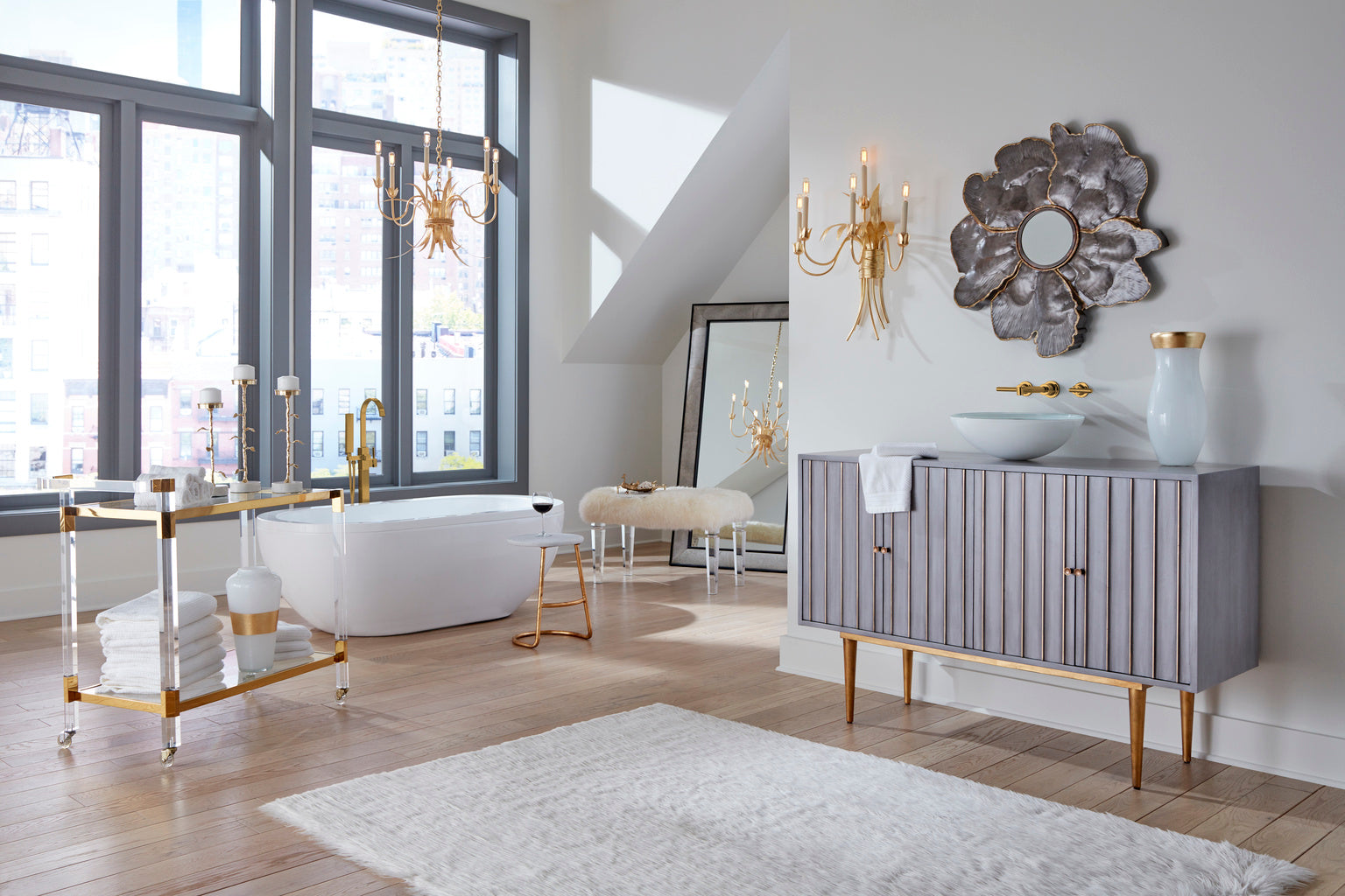 Wildwood - Delphine Cabinet - Gray