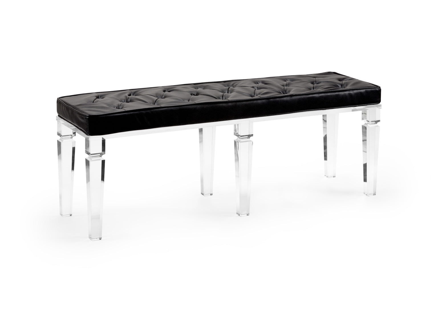 Wildwood Greta Acrylic and Leather Bench