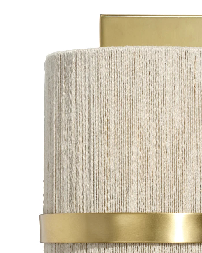 Jamie Young Carousel 1 Light Wall Sconce, Off White