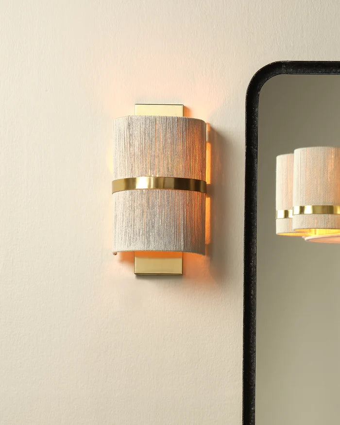 Jamie Young Carousel 1 Light Wall Sconce, Off White