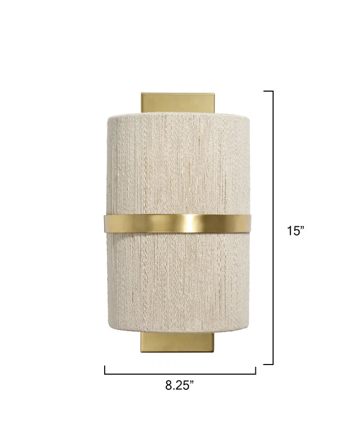 Jamie Young Carousel 1 Light Wall Sconce, Off White