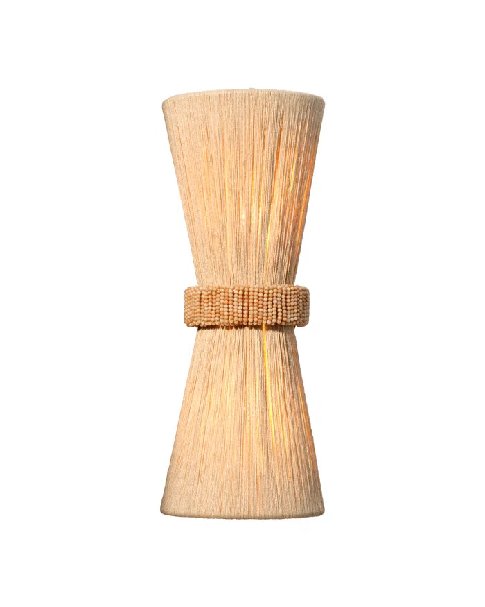 Jamie Young Corset 2 Light Wall Sconce, Off White
