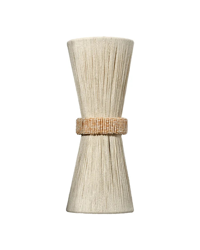 Jamie Young Corset 2 Light Wall Sconce, Off White