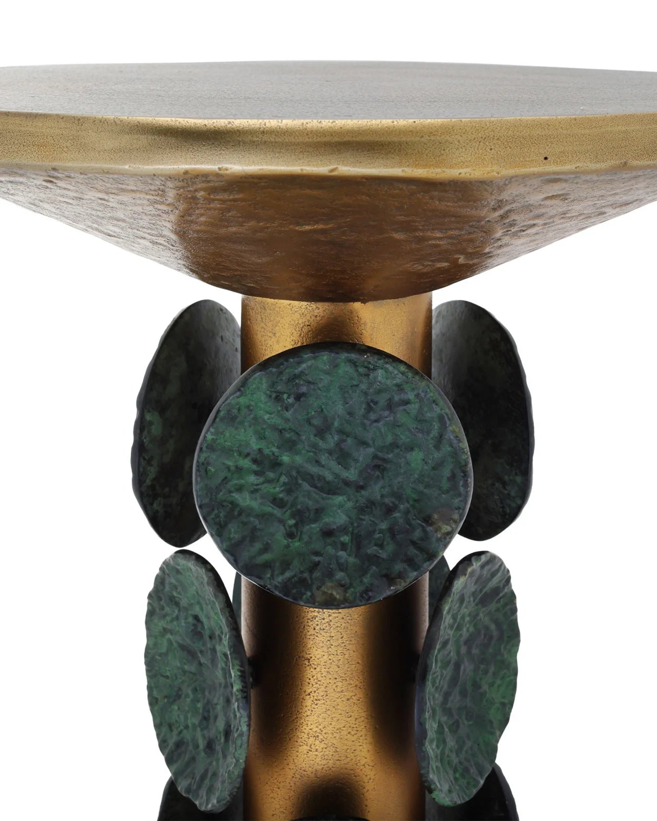 Currey & Company 24.5" Nasturtium Cast Aluminum Accent Table