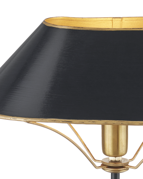 Currey & Company Daphne Black Table Lamp